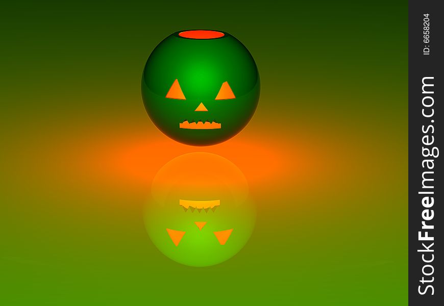 3 D the Illustration with the image of a pumpkin by a holiday halloween. 3 D the Illustration with the image of a pumpkin by a holiday halloween.