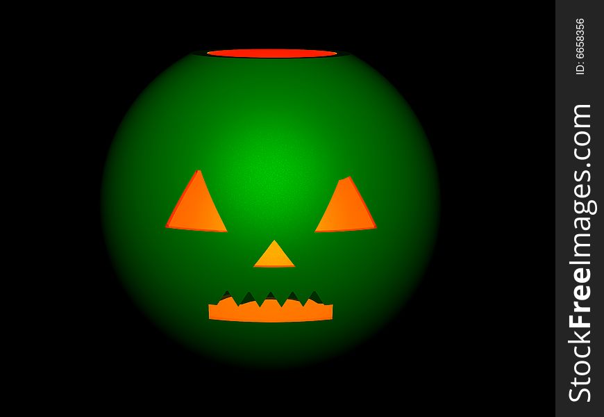 3 D the Illustration with the image of a pumpkin by a halloween. 3 D the Illustration with the image of a pumpkin by a halloween.