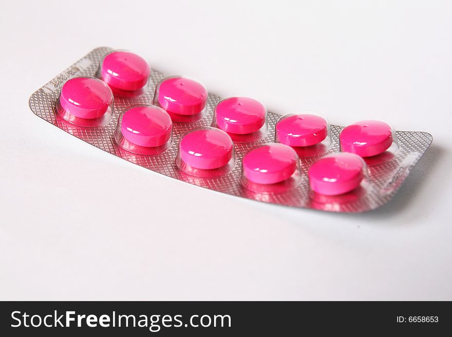 Blister pack of medication pills