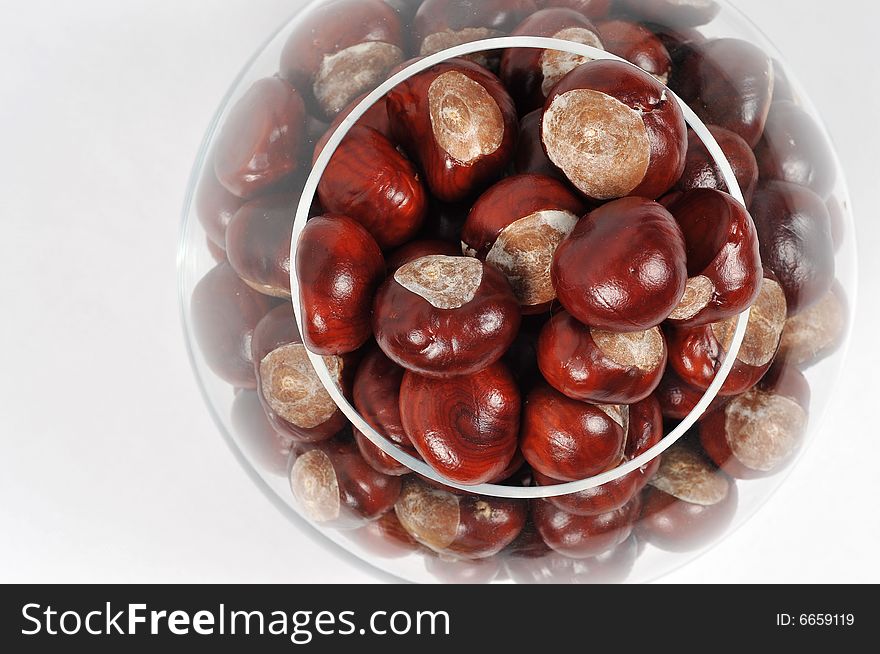 Image of a chestnuts isolated. Image of a chestnuts isolated