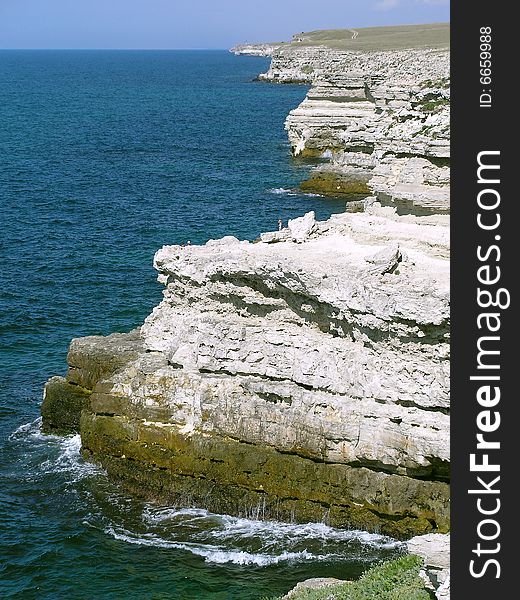 Crimean seashore on Tarkhankut, Black sea