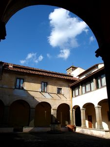 Ancient Cloister Royalty Free Stock Image Ancient Cloister Royalty Free Stock Image