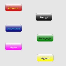 WEB Buttons Stock Image