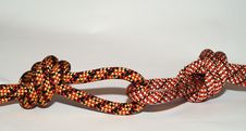 Climbing Rope Knots Detail Royalty Free Stock Photography Climbing Rope Knots Detail Royalty Free Stock Photography
