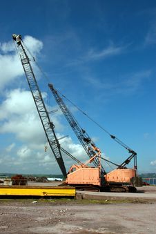Dock Crane Royalty Free Stock Image Dock Crane Royalty Free Stock Image