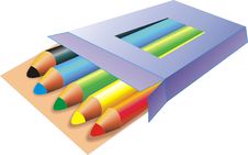 A Set Of Pencils Royalty Free Stock Photo A Set Of Pencils Royalty Free Stock Photo
