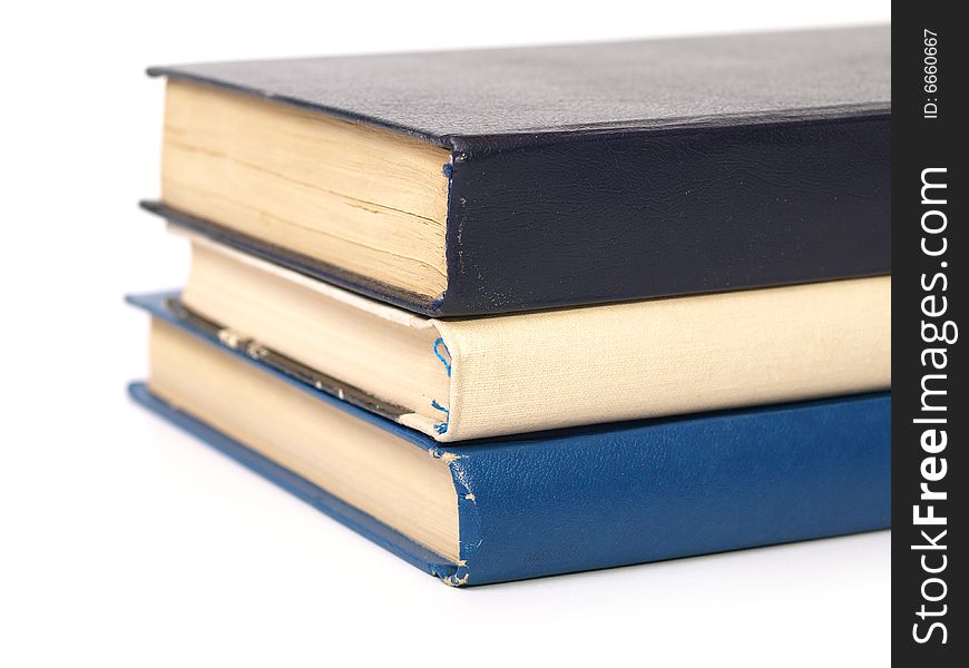 Stack of Books on white background