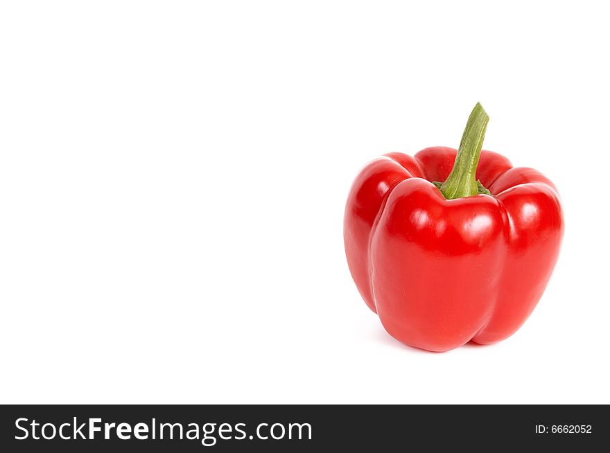 Red pepper isolated on a white background. Red pepper isolated on a white background.