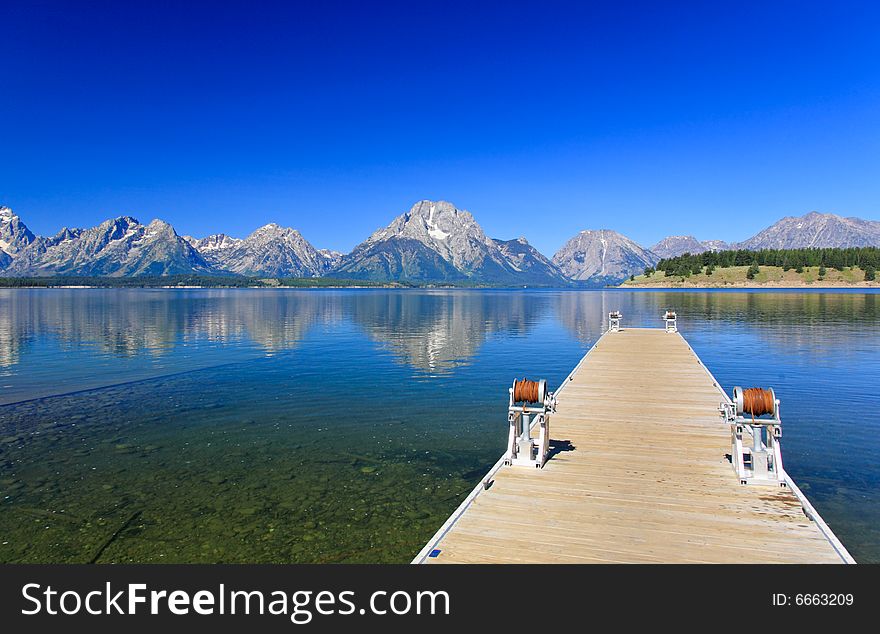 The Jackson Lake in Grand Teton