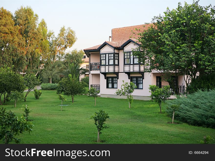 Tropical villa with garden