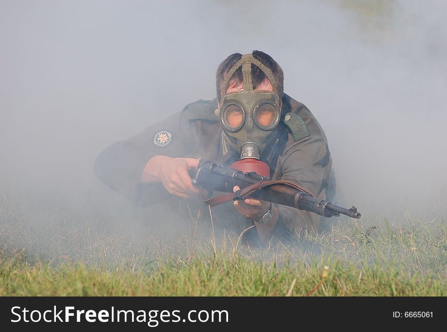 German Soldier  WW2 Reenacting