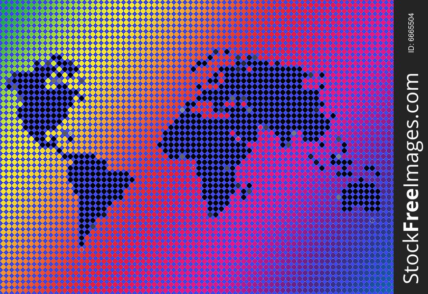 World Map Outline Background