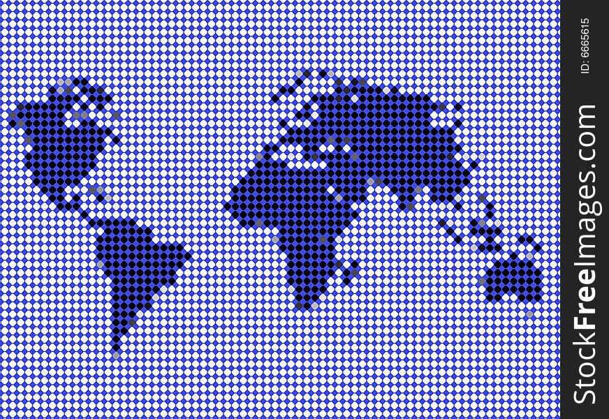Outline of world map against colorful background. Outline of world map against colorful background