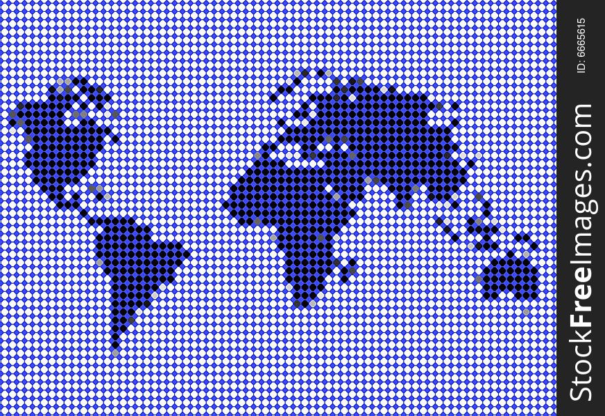 World map outline background