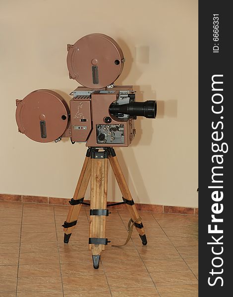 Old film camera: cinema bacground