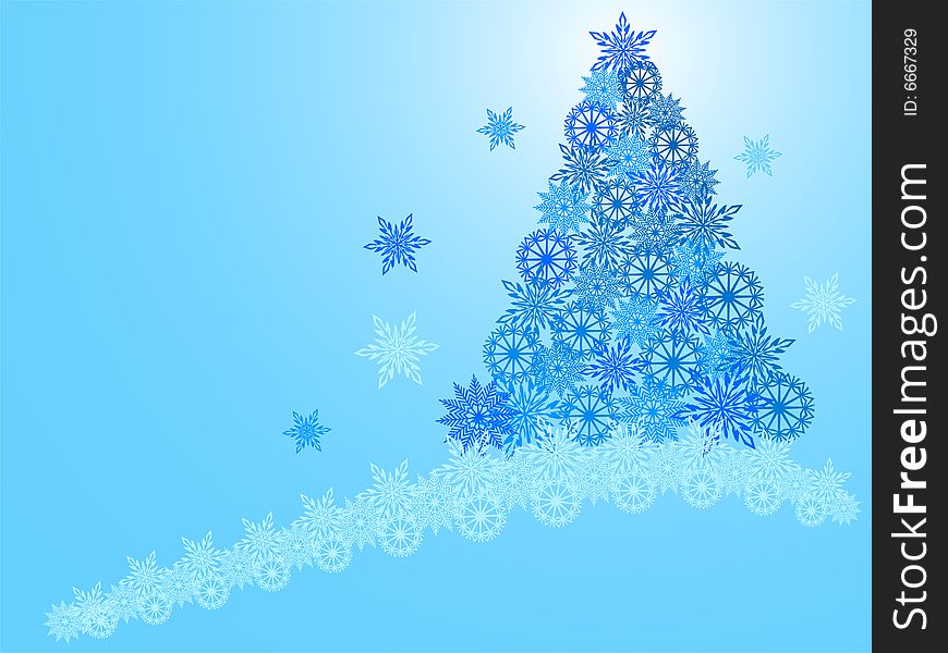 Christmas background, a vector illustration