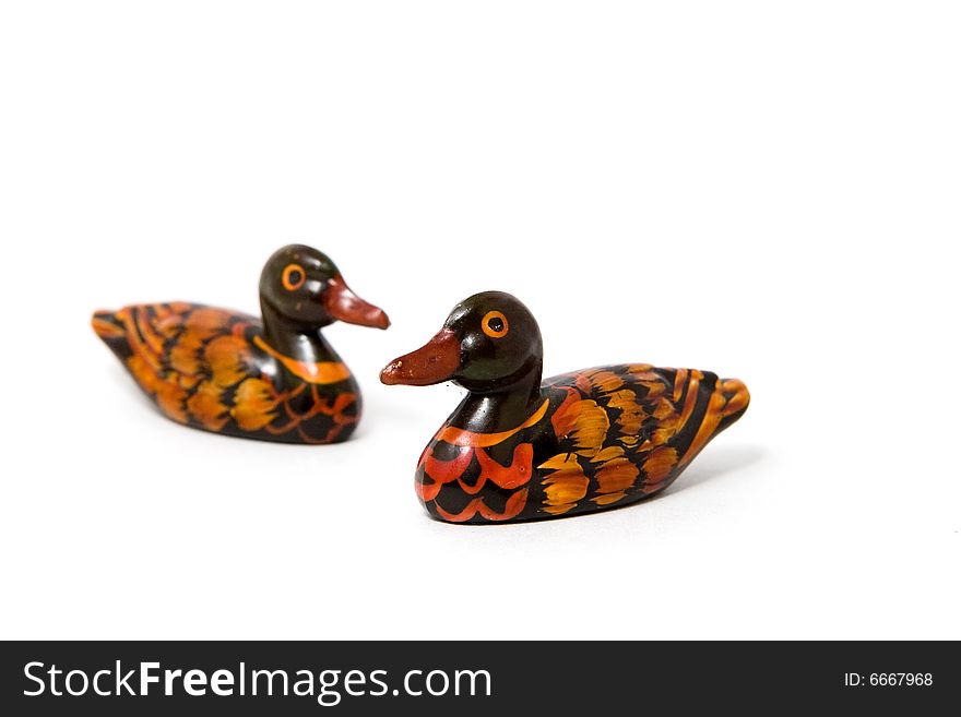 Picture of two wood colored teals for chopsticks. Picture of two wood colored teals for chopsticks