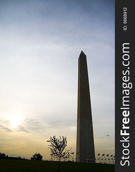 Famous Obelisk in Washington DC.