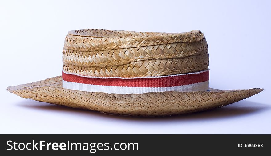 A hat mostly used in summer, at the beach, with the colors of the Dutch flag