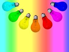 Lamps Rainbow Royalty Free Stock Images Lamps Rainbow Royalty Free Stock Images