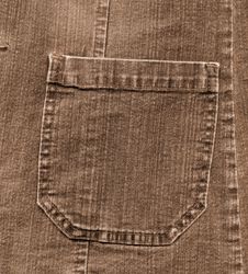 Jean Pocket To Background Royalty Free Stock Photo