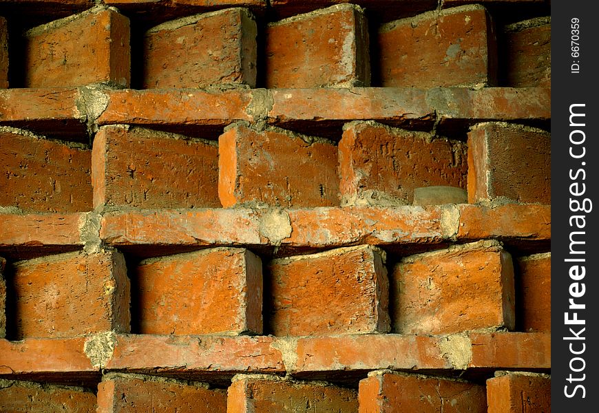 Abstract background with old brick wall