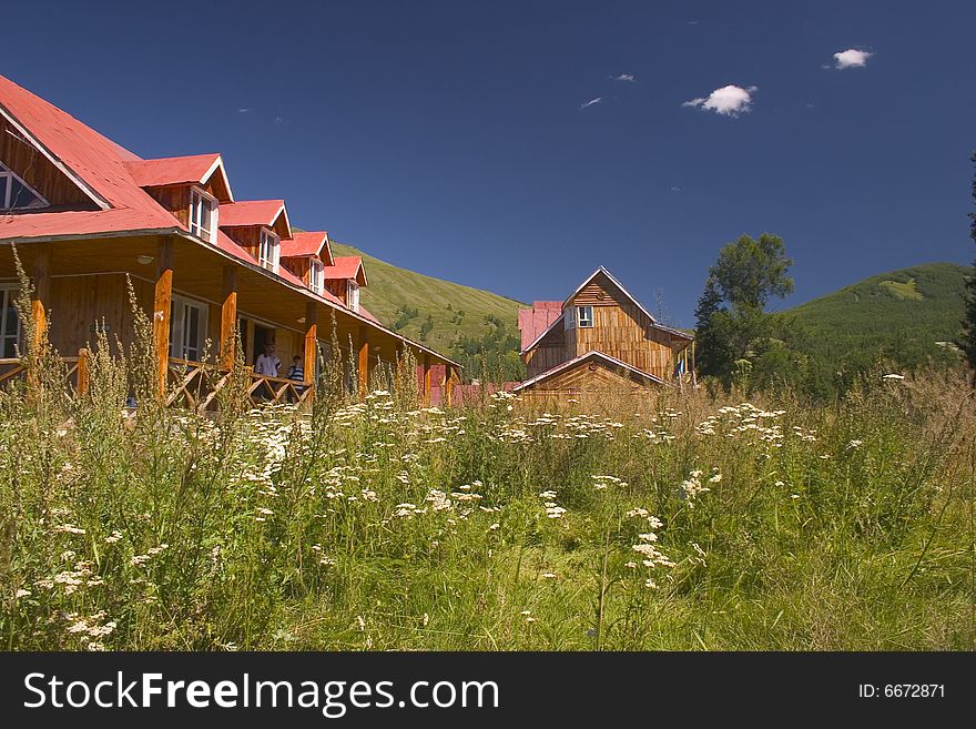 Frame house in  kanasi xinjiang