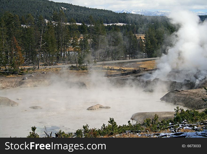 Acidic Lake In Yellowstone