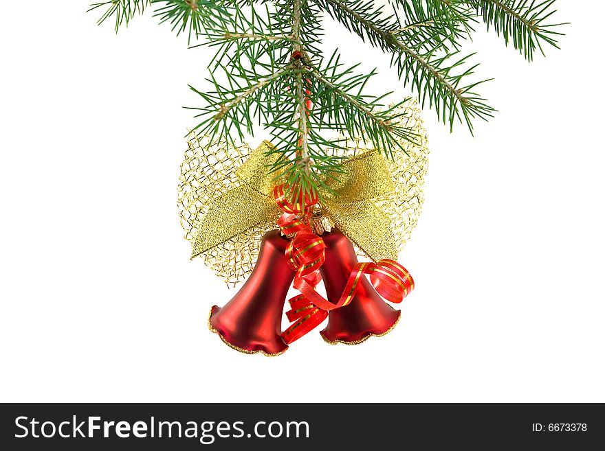 Christmas Bell On Fir-tree