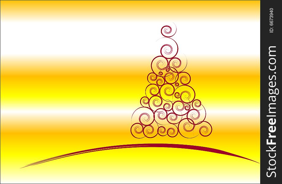 Gold Christmas white red background. Gold Christmas white red background