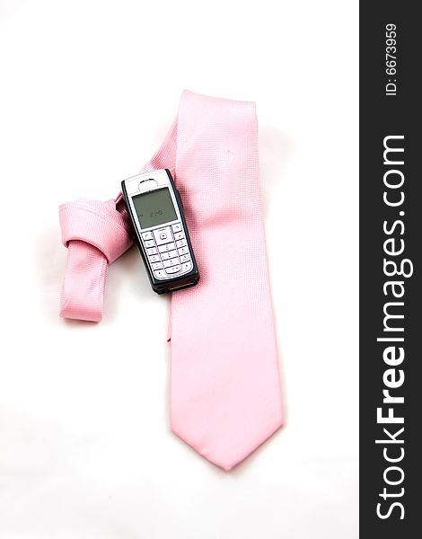 Tie and cell phone