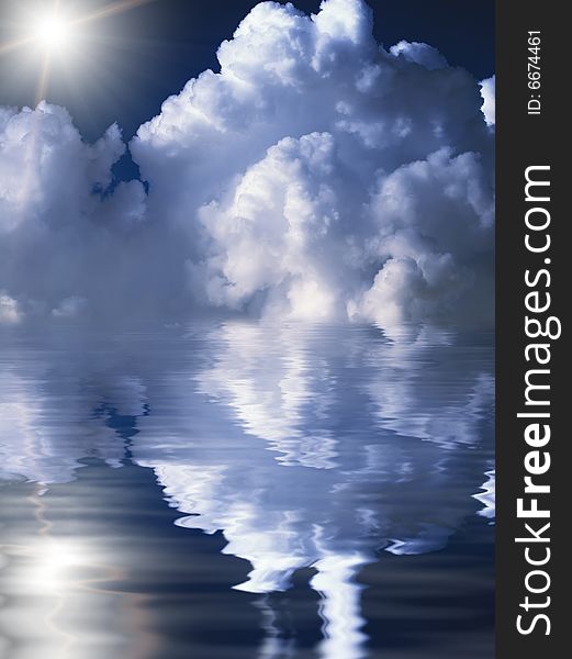Abstract Cloudscape Background