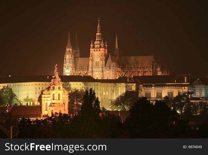 Castle in Prague in czech republic