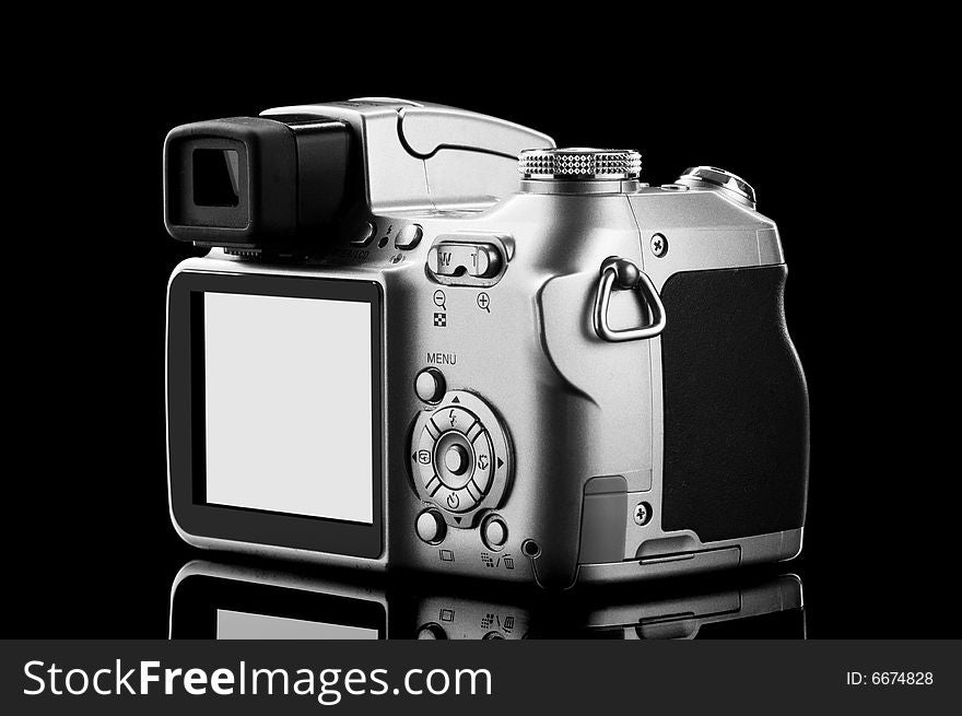 Photo Camera Isolated On Black