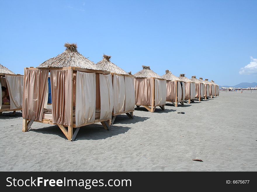 Beach pavilions - Duga plaza Monte Negro