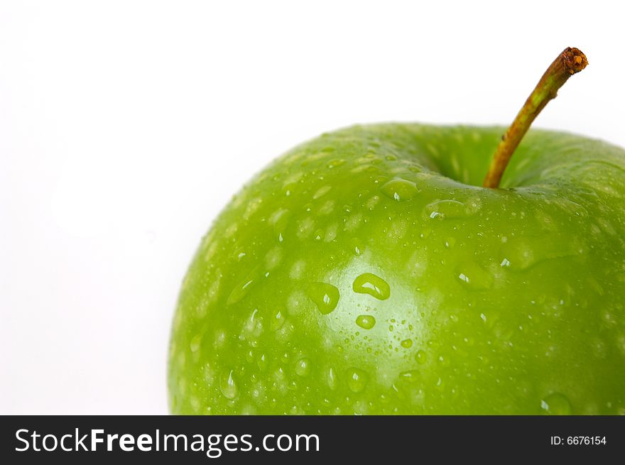 Green apple isolated on a white background. Green apple isolated on a white background