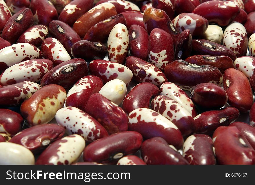 Bacground from kidney beans of diferent colours. Bacground from kidney beans of diferent colours