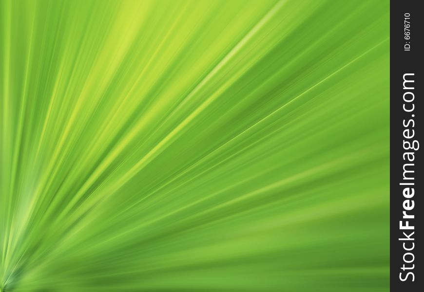 Dynamical composition, green color, light. Dynamical composition, green color, light