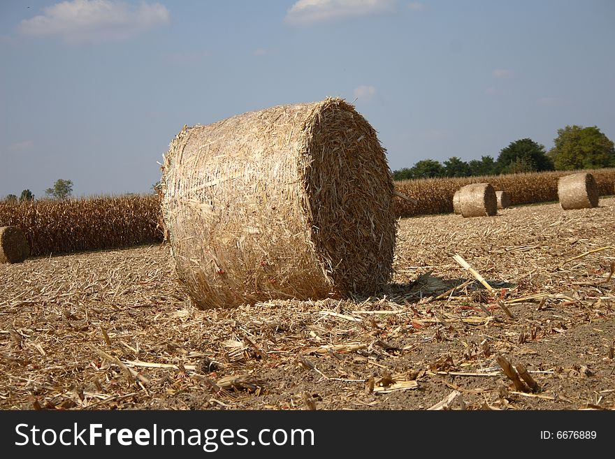 A particular of a strow bale