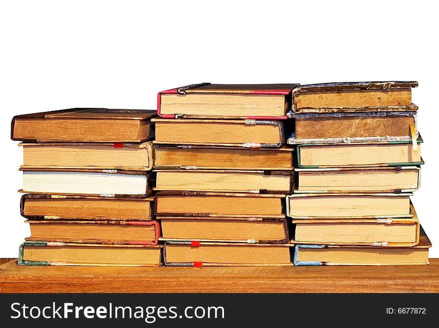 Books Stack Isolated