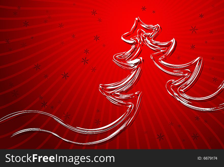 Vector illustration of Christmas Tree