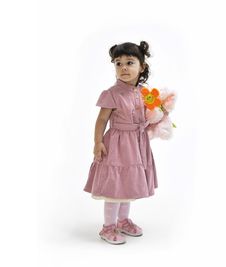 GIRL WITH A TOY Royalty Free Stock Photo