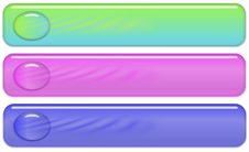 Glassy Rounded Banners Royalty Free Stock Images Glassy Rounded Banners Royalty Free Stock Images