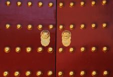 Door Of Chinese Ancient Building Stock Image Door Of Chinese Ancient Building Stock Image