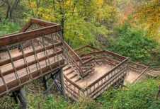 Stair In Autumn Park Stock Photo Stair In Autumn Park Stock Photo