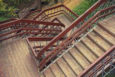 Stair In Autumn Park Royalty Free Stock Image Stair In Autumn Park Royalty Free Stock Image