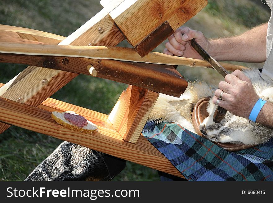 Homemade Vice Rig for Holding bows in Place while Shaping and Carving at Renaissance and Celtic Faire. Homemade Vice Rig for Holding bows in Place while Shaping and Carving at Renaissance and Celtic Faire