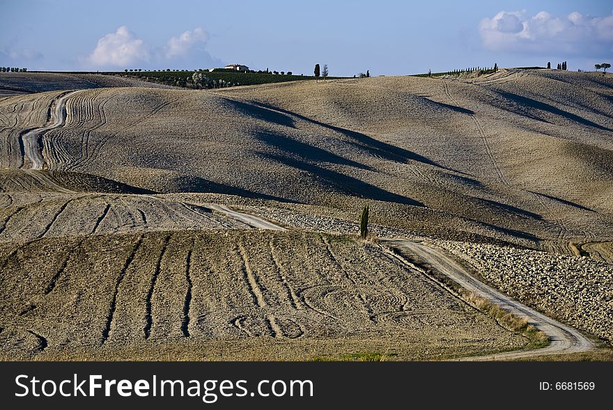 Image of a relaxing landscape in Tuscan. Image of a relaxing landscape in Tuscan