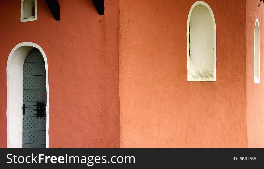 Entrance and Windows of an old Chapel. Entrance and Windows of an old Chapel