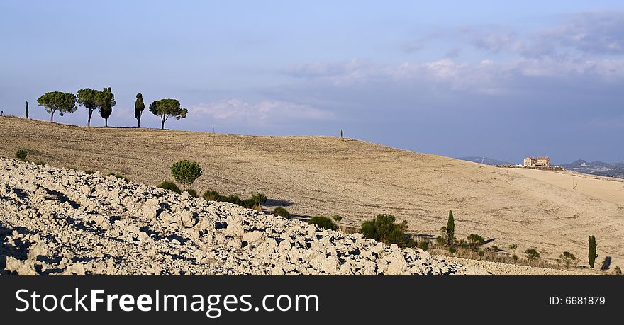 Image of a relaxing landscape in Tuscan. Image of a relaxing landscape in Tuscan